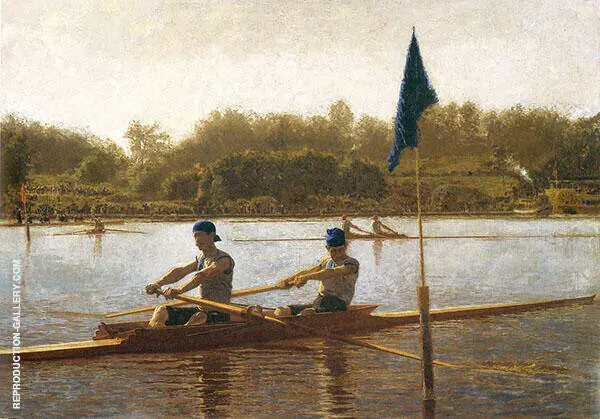 The Biglin Brothers Turning The Stake Boat By Thomas Eakins