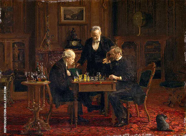 The Chess Players By Thomas Eakins