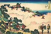 Cherry Blossoms at Yoshino By Katsushika Hokusai