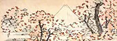 Mount Fuji Seen Through Cherry Blossom By Katsushika Hokusai