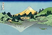 The Fuji Reflects In Lake Kawaguchi By Katsushika Hokusai