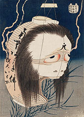 The Lantern Ghost Iwa By Katsushika Hokusai