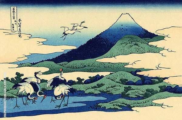 Umegawa in Sagami Province By Katsushika Hokusai