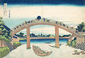 Under The Mannen Bridge at Fukagawa By Katsushika Hokusai