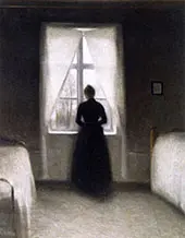 Bedroom 1890 By Vihelm Hammershoi