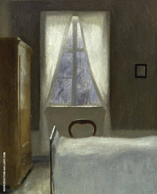 Interior 1890 by Vihelm Hammershoi | Oil Painting Reproduction