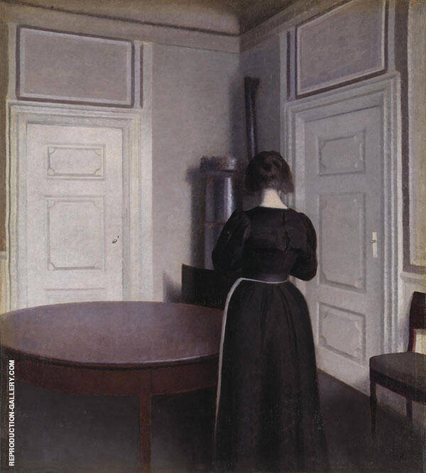 Interior 1899 by Vihelm Hammershoi | Oil Painting Reproduction
