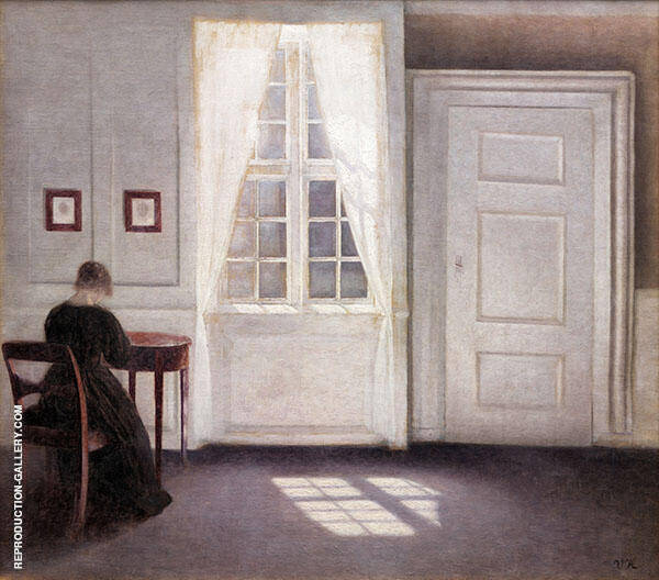 Interior in Strandgade Sunlight on The Floor 1901 | Oil Painting Reproduction