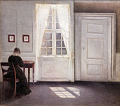 Interior in Strandgade Sunlight on The Floor 1901 By Vihelm Hammershoi