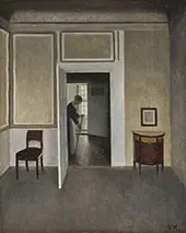 Interior Strandgade 1902 By Vihelm Hammershoi