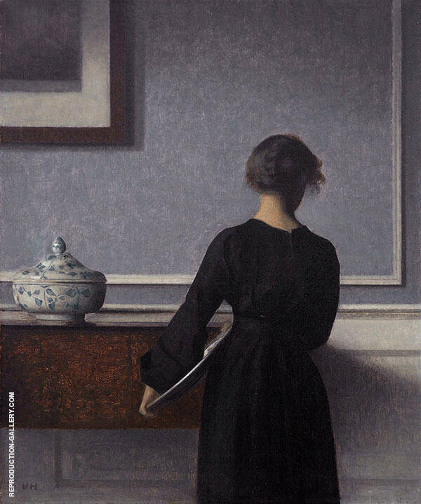 Interior with Young Woman Seen from The Back 1903 | Oil Painting Reproduction