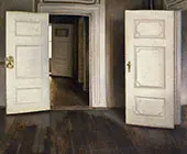 Open Doors 1906 By Vihelm Hammershoi