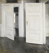 White Doors By Vihelm Hammershoi