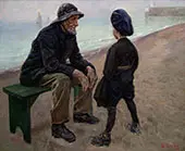 Good Friends By Christian Krohg