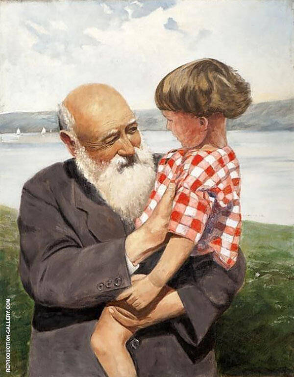 Grandfathers Boy by Christian Krohg | Oil Painting Reproduction