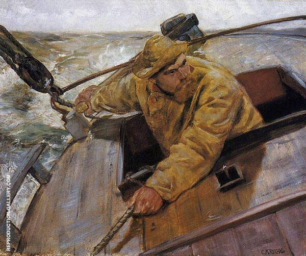 Hard Alee 1882 by Christian Krohg | Oil Painting Reproduction