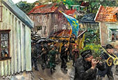 Procession of The Abstemious By Christian Krohg