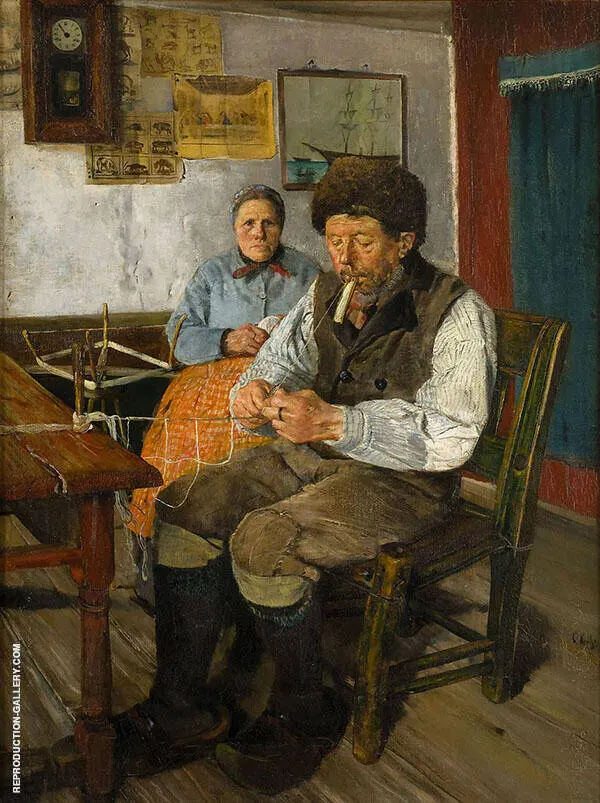 The Net Mender By Christian Krohg