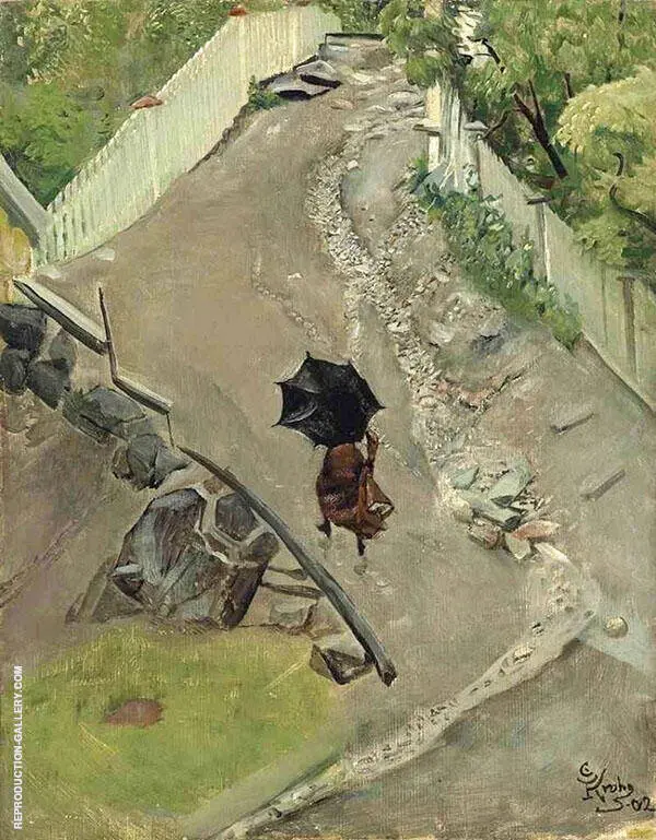 The Umbrella By Christian Krohg