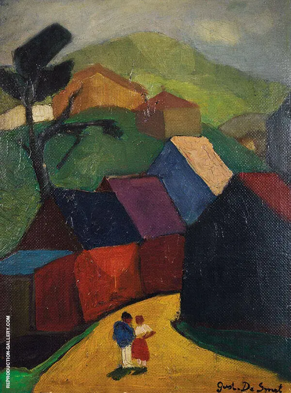 Couple in a Village By Gustave De Smet