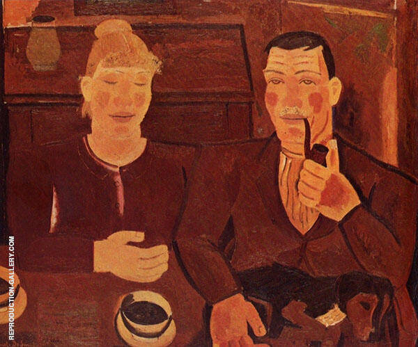 Farmer Couple by Gustave De Smet | Oil Painting Reproduction