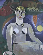 Girl in Blue By Gustave De Smet