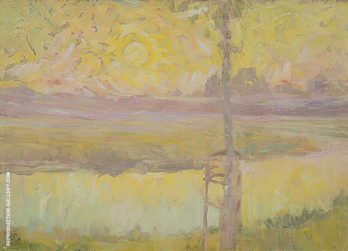 Jardin a Laethem Saint Martin c1910 By Gustave De Smet