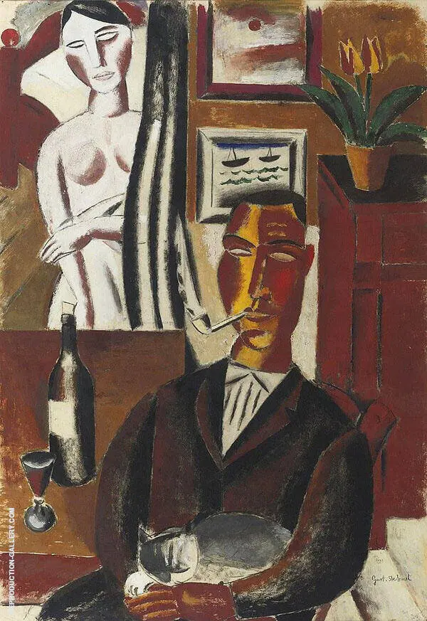 Man with The Bottle By Gustave De Smet