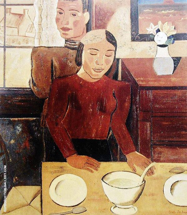 The Soup by Gustave De Smet | Oil Painting Reproduction
