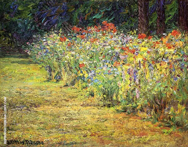 Flower Border By John Ottis Adams