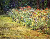 Flower Border By John Ottis Adams