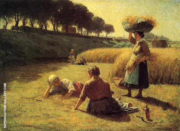 Gleaners at Rest 1896 By John Ottis Adams