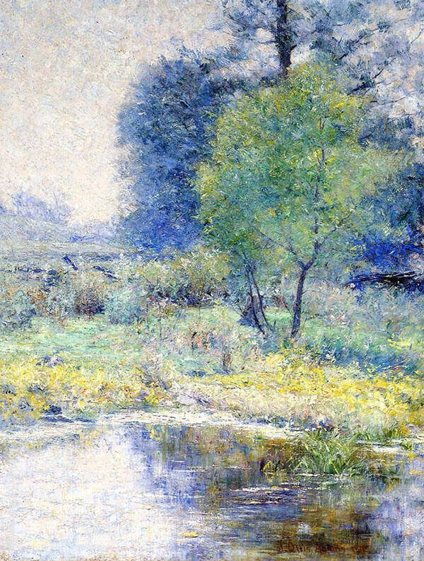 Spring Landscape by John Ottis Adams | Oil Painting Reproduction