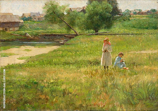 Summertime 1890 by John Ottis Adams | Oil Painting Reproduction