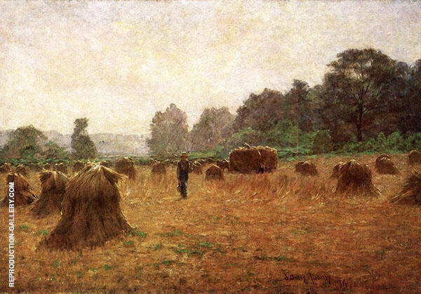 Wheat Wain Afield by John Ottis Adams | Oil Painting Reproduction