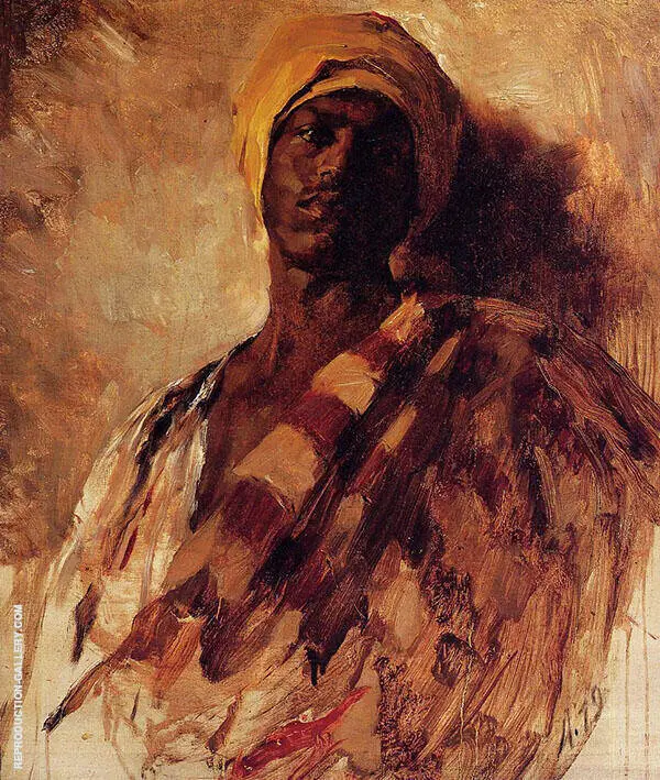 Guard of The Harem Study By Frank Duveneck