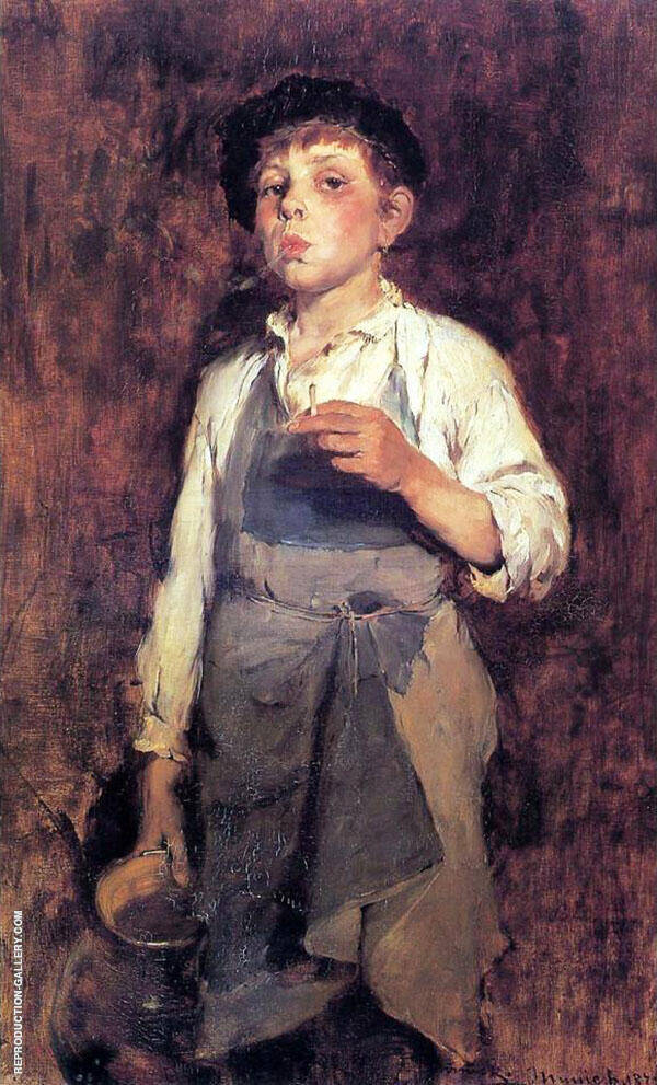 He Lives by his Wits by Frank Duveneck | Oil Painting Reproduction