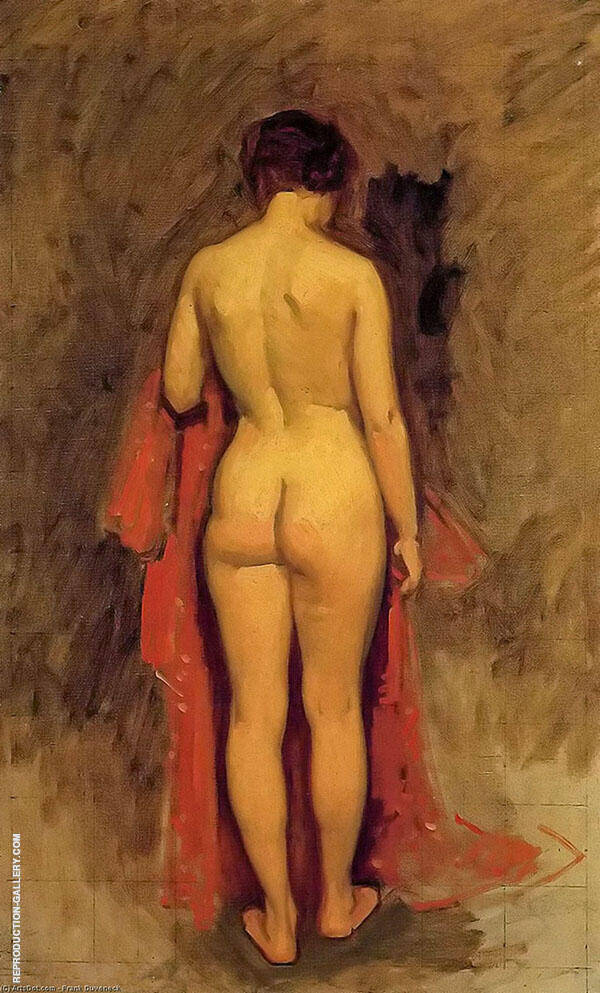 Nude Standing by Frank Duveneck | Oil Painting Reproduction