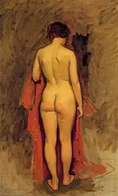 Nude Standing By Frank Duveneck