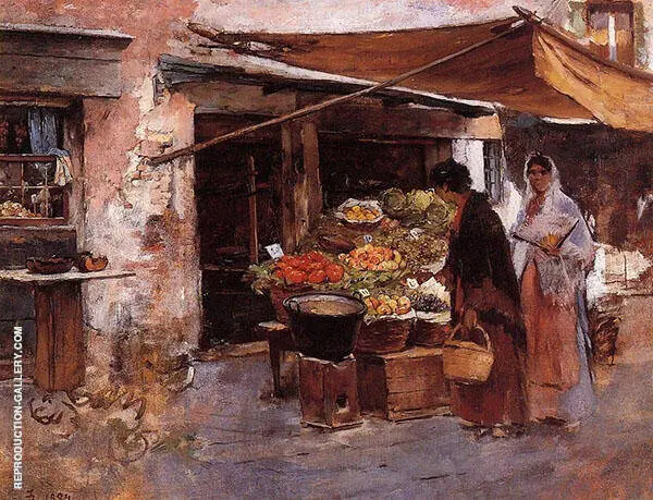 The Venetian Fruit Market By Frank Duveneck