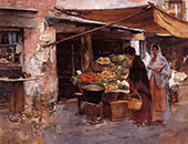 The Venetian Fruit Market By Frank Duveneck