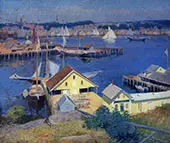 The Yellow Pier Shed 1910 By Frank Duveneck