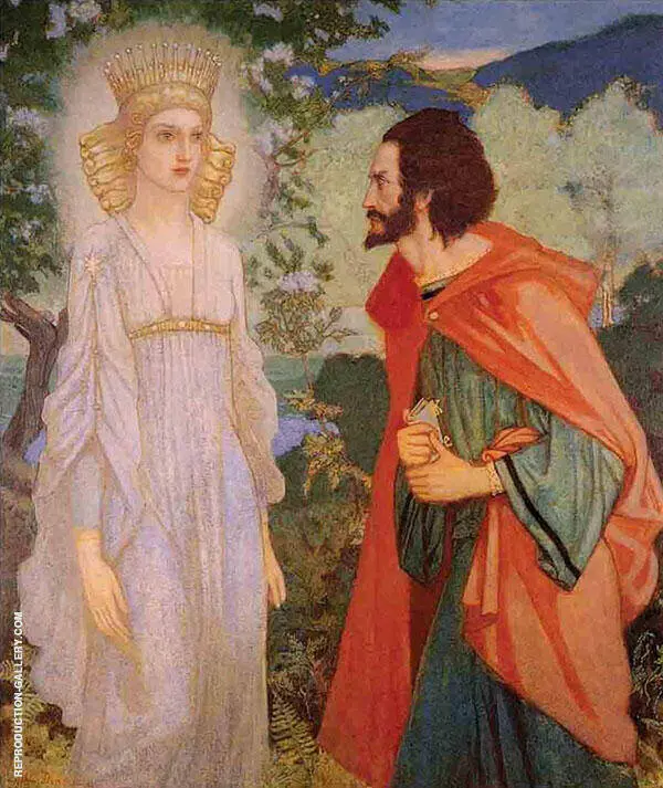 Merlin and The Fairy Queen By John Duncan