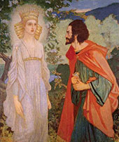 Merlin and The Fairy Queen By John Duncan
