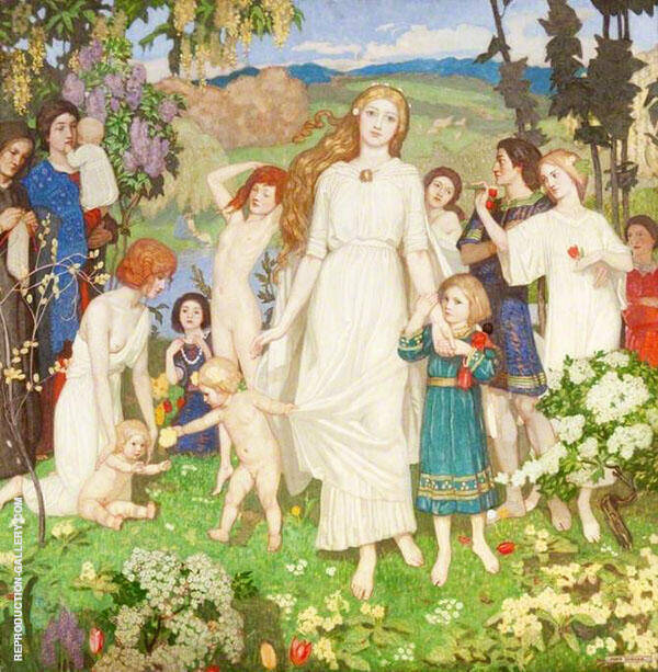 The Coming of Bride 1917 by John Duncan | Oil Painting Reproduction