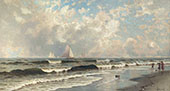 Afternoon Southampton Beach By Alfred Thompson Bricher