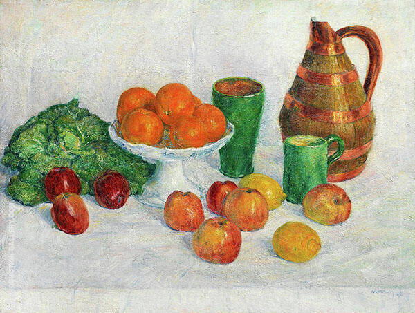 Still Life with Fruits and Vegetables | Oil Painting Reproduction
