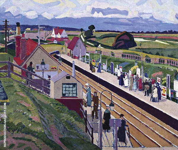 Letchworth Station 1912 By Spencer Gore