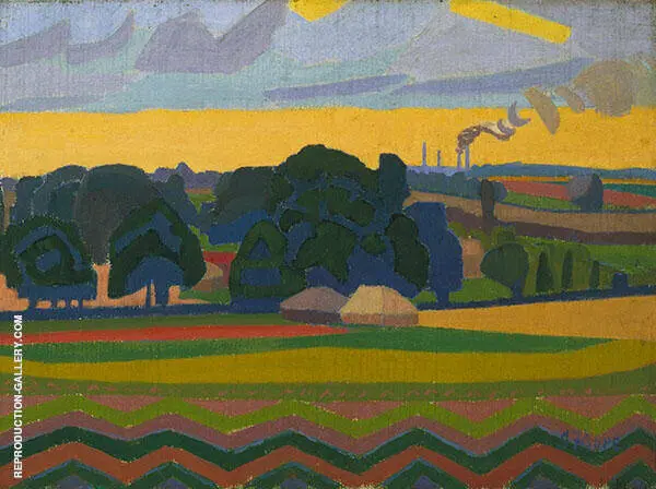 The Beanfield Letchworth 1912 By Spencer Gore