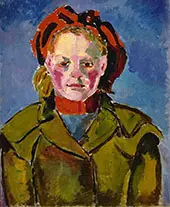 Portrait of a Girl c1915 By Theo van Doesburg